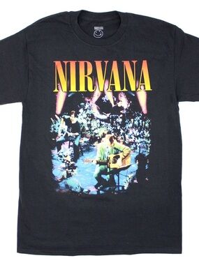 Nirvana Live Unplugged Graphic T-Shirt Size Large Kurt Cobain